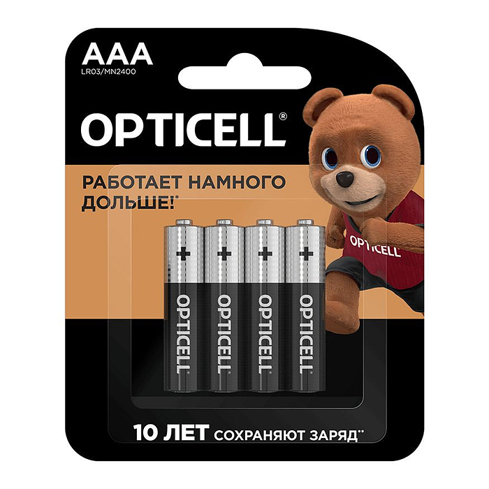 Батарейки алкалиновые OPTICELL BASIC LR03 BL4 Батарейки алкалиновые OPTICELL BASIC LR03 BL4