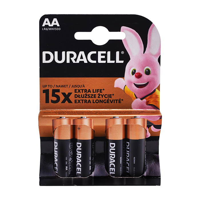 Батарейки алкалиновые DURACELL BASIC NEW LR6 BL4 Батарейки алкалиновые DURACELL BASIC NEW LR6 BL4
