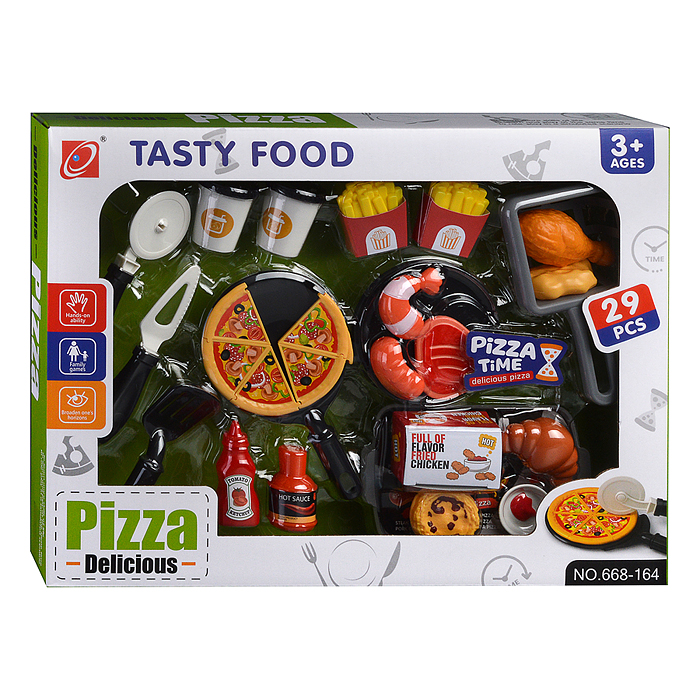 Игровой набор продуктов 668-164 "Пицца" в коробке