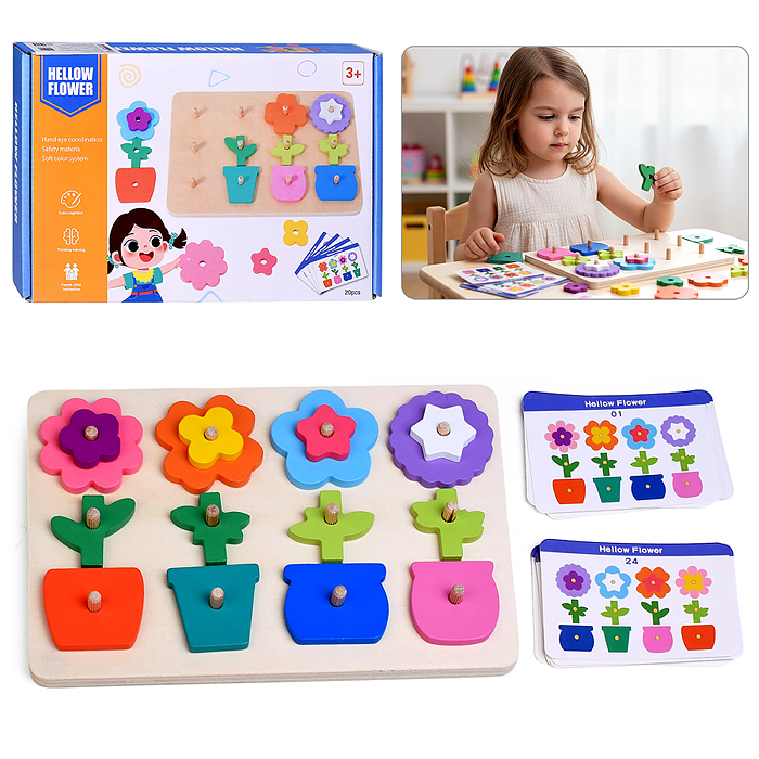 Игра развивающая D2295 "Цветочки"