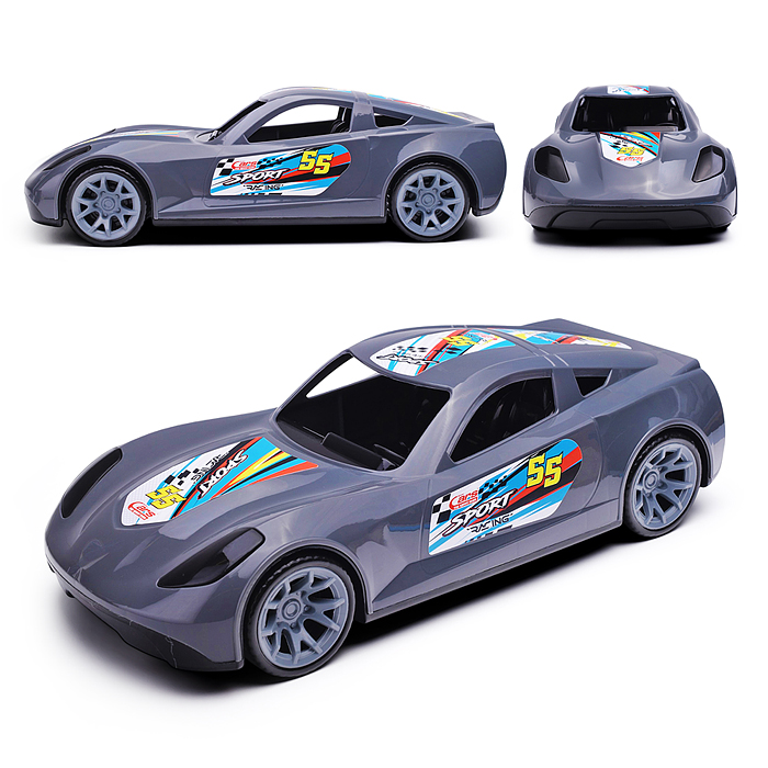 Машинка Turbo "V-MAX" серая 40 см 