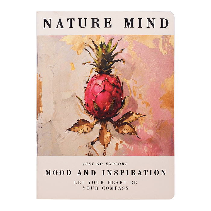 Тетрадь 40л. "Jane. Nature Mind" на скобе Premium А4 обл.: Плотный картон, матовая текстурная ламина