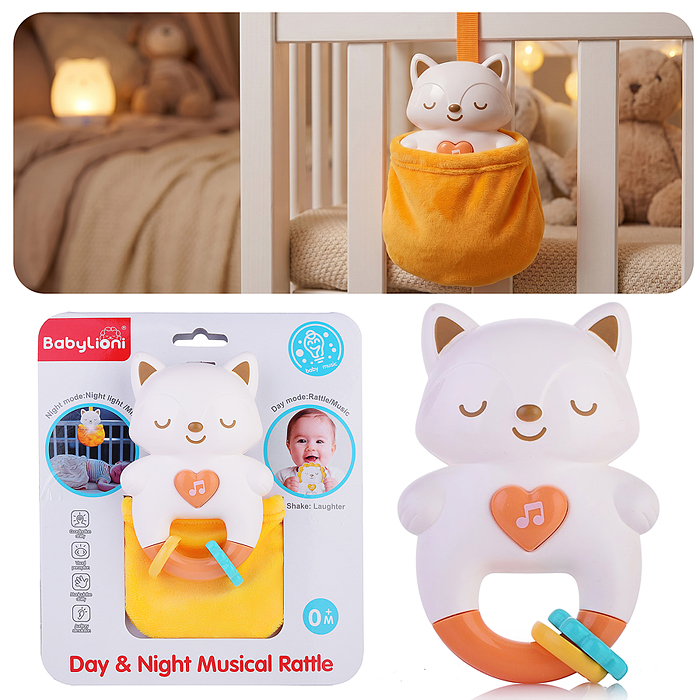 Игрушка развивающая BL8019C "Погремушка Киса" на листе Игрушка развивающая BL8019C "Погремушка Киса" на листе