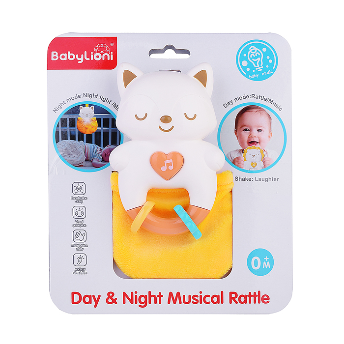 Игрушка развивающая BL8019C "Погремушка Киса" на листе