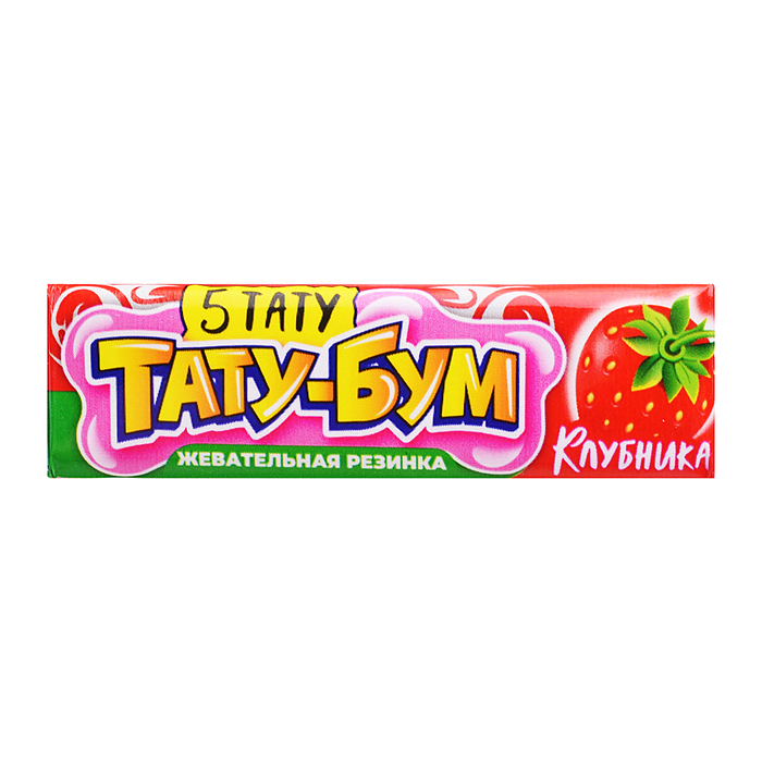 Жевательная резинка в пластинках с татуировками "Тату-бум" ассорти 12,5гр*20шт