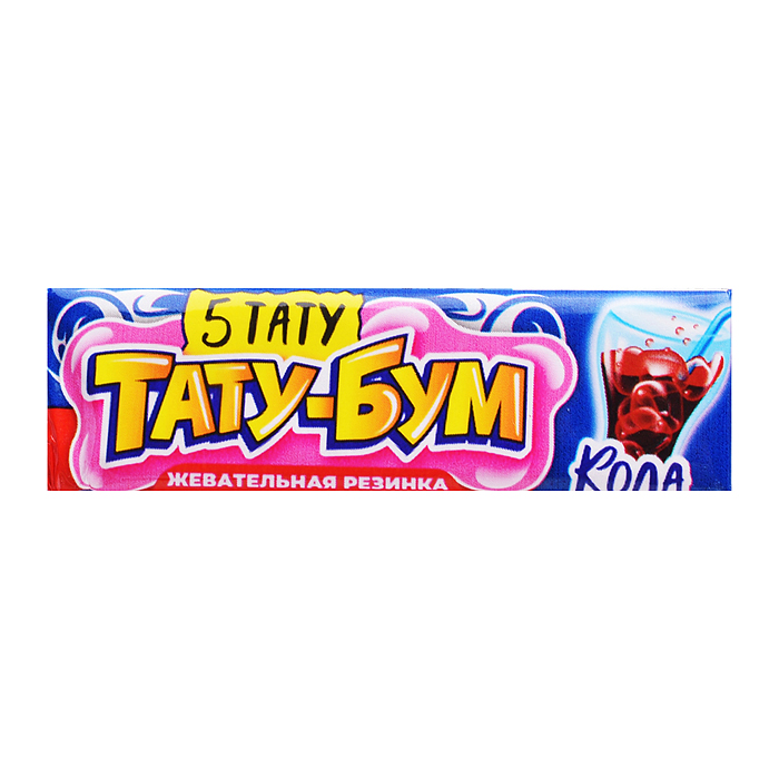 Жевательная резинка в пластинках с татуировками "Тату-бум" ассорти 12,5гр*20шт