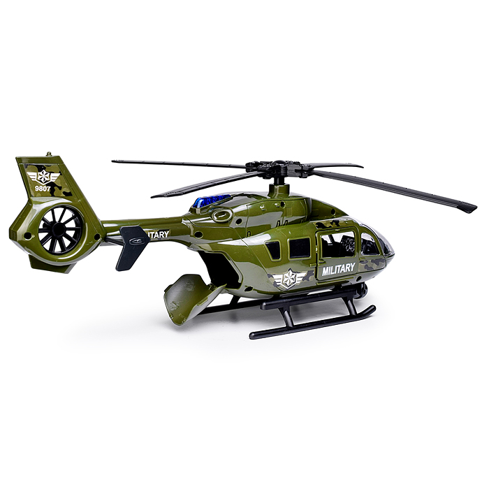 Вертолет RJ9807 "Военный" 1:14, в коробке