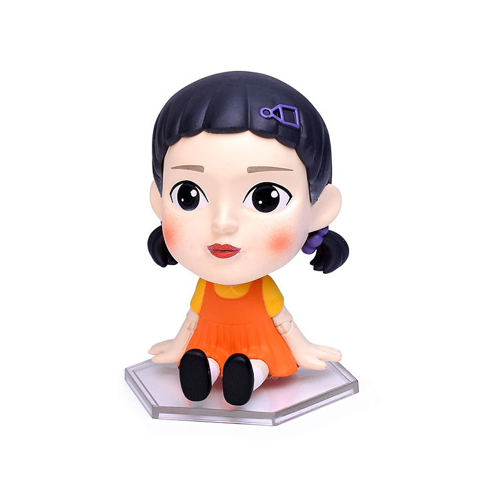 Фото к товару Фигурка с подвижной головой Squid Game, Young Hee Фигурка с подвижной головой Squid Game, Young Hee