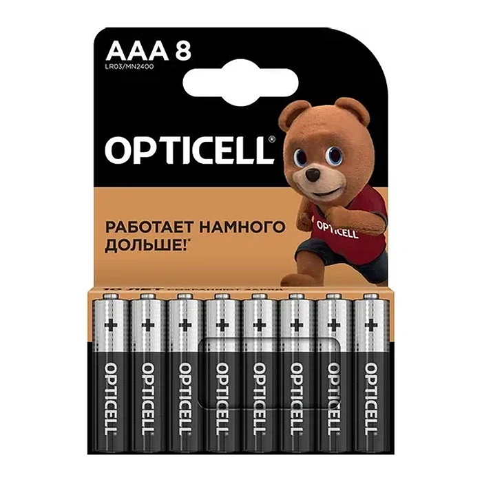 Батарейки алкалиновые OPTICELL BASIC LR03 BL8 Батарейки алкалиновые OPTICELL BASIC LR03 BL8