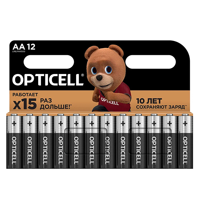 Батарейки алкалиновые OPTICELL BASIC LR6 BL12 Батарейки алкалиновые OPTICELL BASIC LR6 BL12
