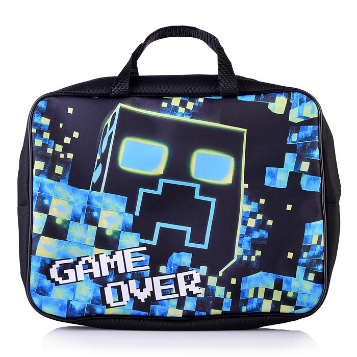 Папка - сумка "Game over" Формат - А4, боковина - 75 мм. Предназначена для хранения альбомов, р