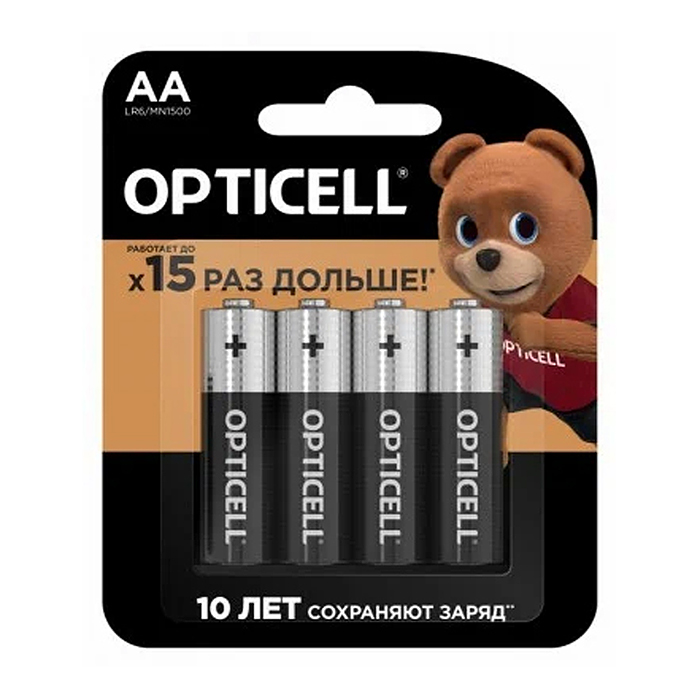 Батарейки алкалиновые OPTICELL BASIC LR6 BL4 Батарейки алкалиновые OPTICELL BASIC LR6 BL4