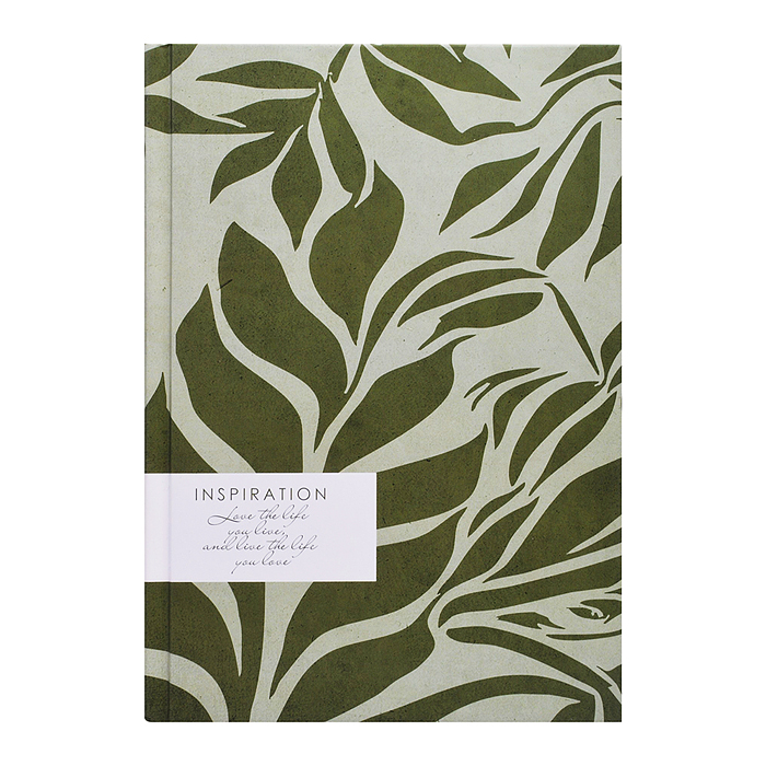 Ежедневник А5 недатированный "Classic. Botanic" 128л. 7БЦ, матовая ламинация, белые форзацы. Бумага