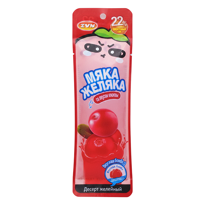 Десерт желейный ароматизированный "Мяка Желяка" со вкусом клюквы и дыня хами 40г*20шт