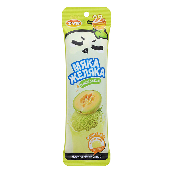 Десерт желейный ароматизированный "Мяка Желяка" со вкусом клюквы и дыня хами 40г*20шт