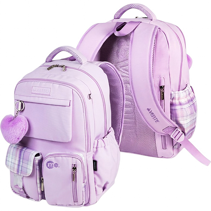 Рюкзак "Me. Violet" подростковый 42x31x20 см (18 л) 650 г, износостойкий влагостойкий нейлон