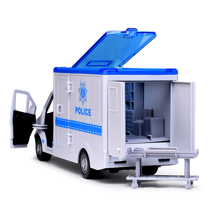 Машина RJ5501C "Rescue service" свет, звук) цвет синий, в коробке