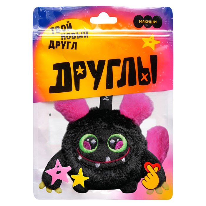 Игрушка мягконабивная "Монстрик Глюк"