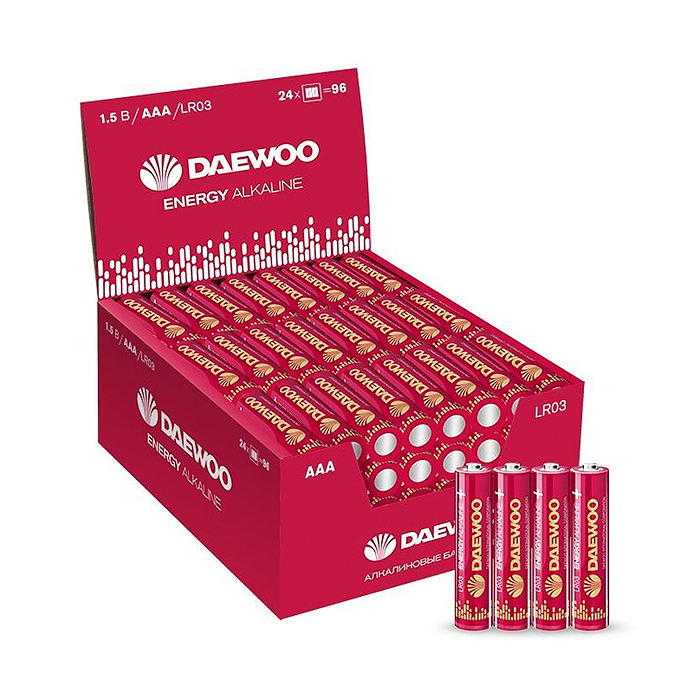 Батарейки алкалиновые DAEWOO ENERGY Alkaline LR03 SR4 Батарейки алкалиновые DAEWOO ENERGY Alkaline LR03 SR4