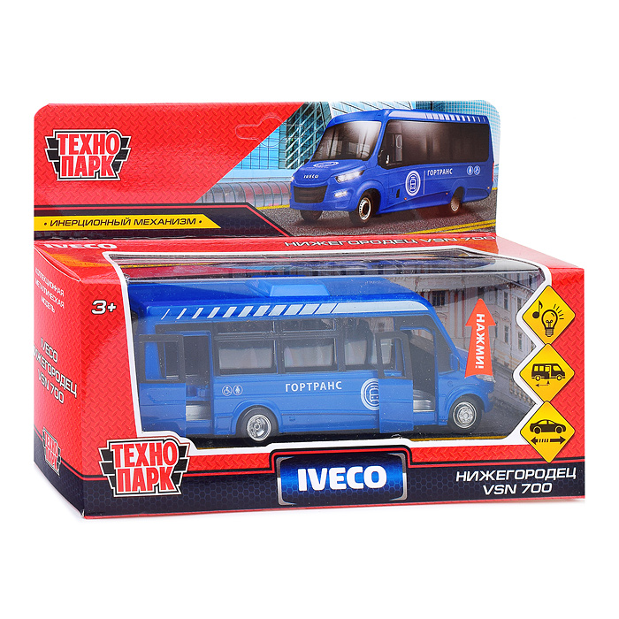 Фото к товару Машина металл Автобус Iveco Daily 15 см, (свет-звук двери, синий) инерц, в коробке Машина металл Автобус Iveco Daily 15 см, (свет-звук двери, синий) инерц, в коробке