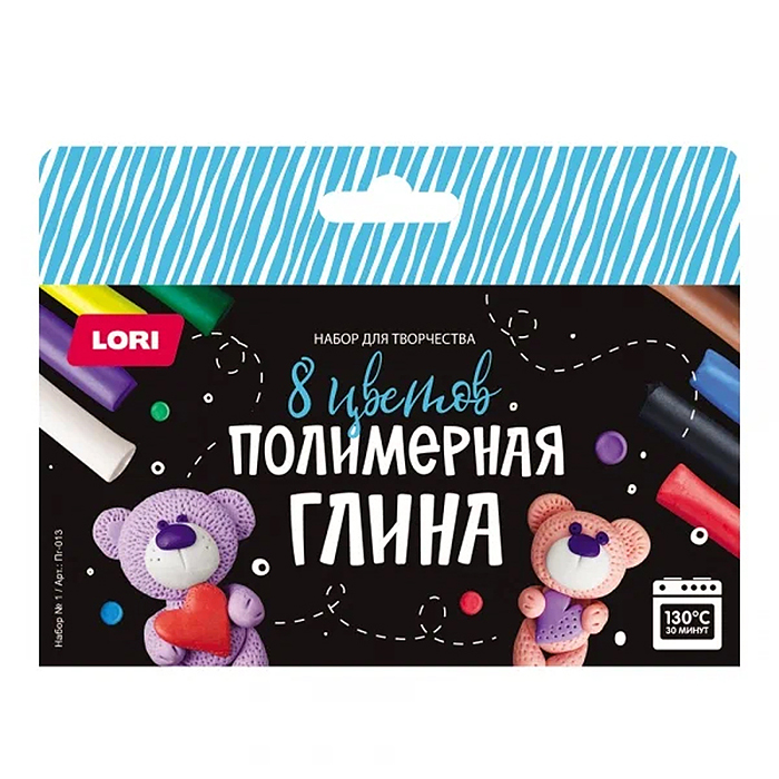Полимерная глина. Набор №1, 8 цветов Полимерная глина. Набор №1, 8 цветов
