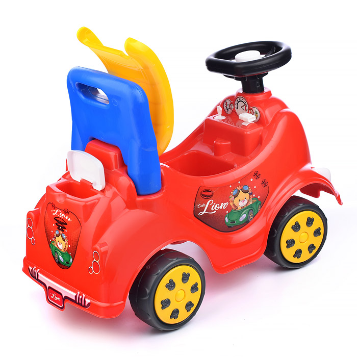 Игрушка Машина-каталка Cool Riders, с клаксоном, красн.