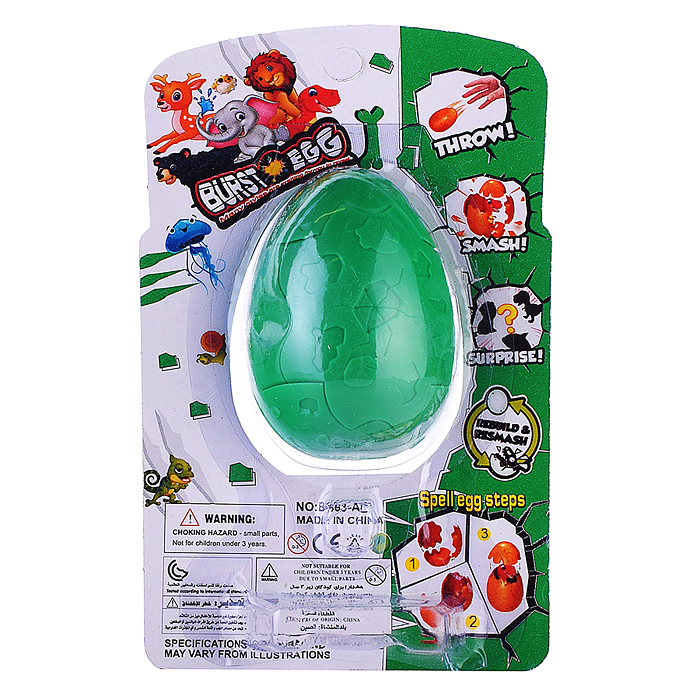 Игрушка-сюрприз B663-A2 "Мир животных" на листе
