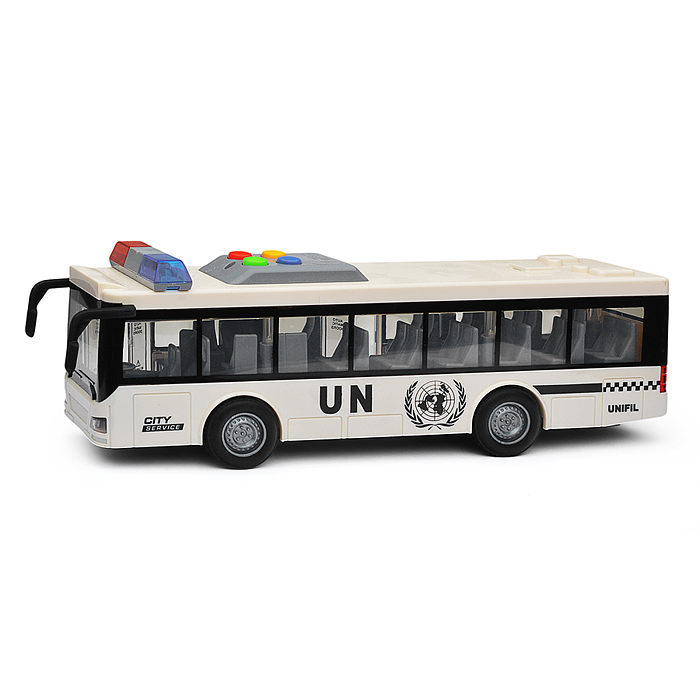 Фото к товару Автобус RJ5513C "Военный" на батарейках, в коробке Автобус RJ5513C "Военный" на батарейках, в коробке