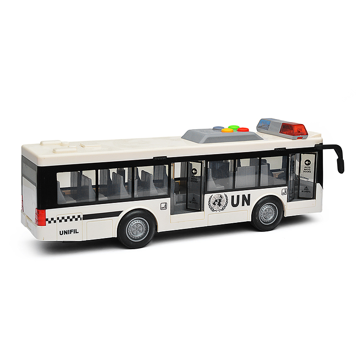Фото к товару Автобус RJ5513C "Военный" на батарейках, в коробке Автобус RJ5513C "Военный" на батарейках, в коробке