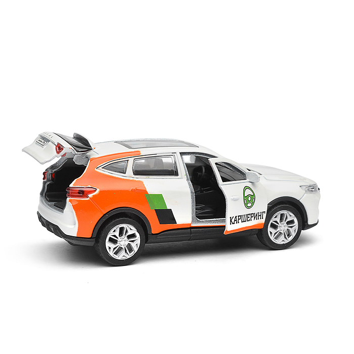 Машина металл Haval f7 12см, (двери, багаж, каршеринг) инерц., в коробке