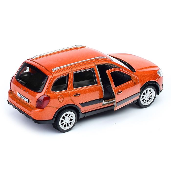 Машина металл "Авто №1" 12 см LADA GRANTA CROSS (двери, багаж, инерц, золотой)