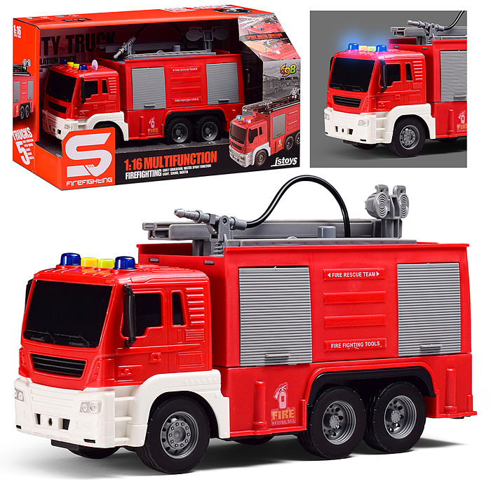 Машина JS110 "Эко-транс" 1:16 (свет, звук) в коробке (цвет красный) Машина JS110 "Эко-транс" 1:16 (свет, звук) в коробке (цвет красный)