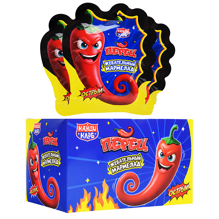 Жевательный мармелад "Crazy Gummy. Перец" вкус сладко-острый 20г*30 шт