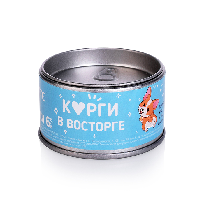 Набор ластиков "Happy Friends" 6 шт (2 щенка и 4 кусочка мяса) размер ластика в форме щенка