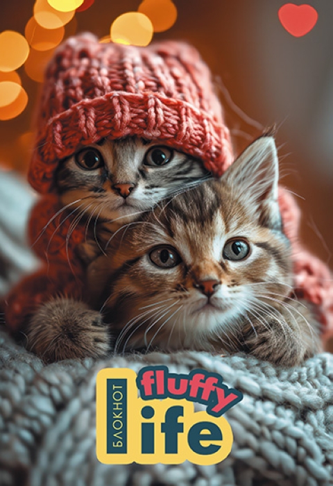 Блокнот А5 32л. "Котята" клетка на гребне Блокнот А5 32л. "Котята" клетка на гребне