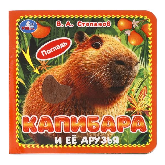 Карт. книжка 4 тактил. эл-та "Капибара и её друзья" Степанов В.А. 6стр 120х120мм Карт. книжка 4 тактил. эл-та "Капибара и её друзья" Степанов В.А. 6стр 120х120мм