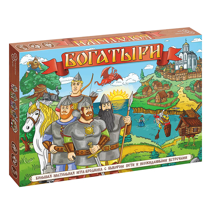 Большая настольная игра бродилка "Богатыри" 