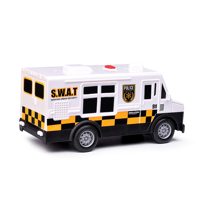 Фото к товару Машина JS227B "Автозак" 1:24 (свет, звук) в коробке Машина JS227B "Автозак" 1:24 (свет, звук) в коробке