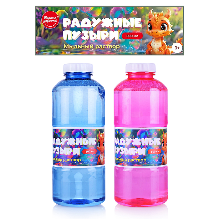 Мыльные пузыри UT0151 "Радужные пузыри" 500 мл.
