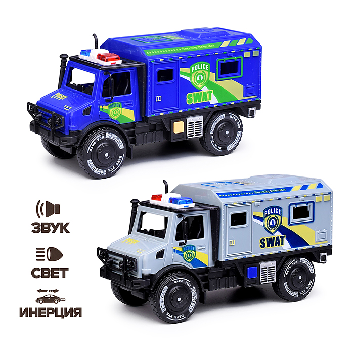 Машина 2893-3C "Джип синий" (свет, звук) в пакете Машина 2893-3C "Джип синий" (свет, звук) в пакете