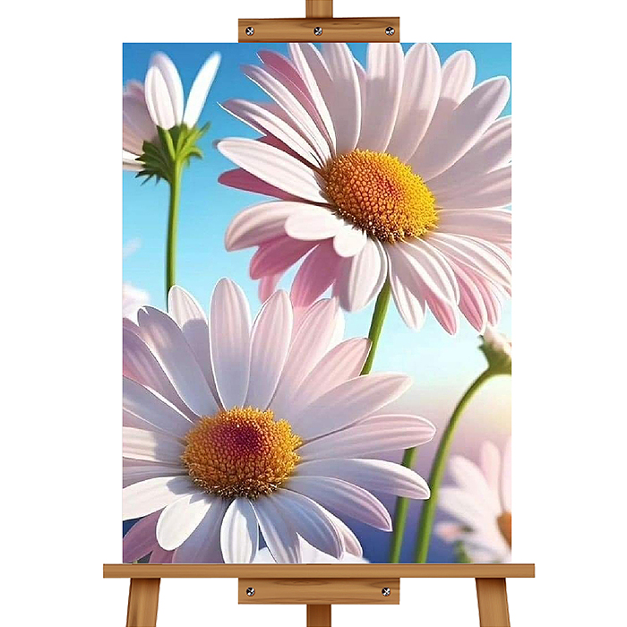 Мозаика алмазная MKA4030-146 "Ромашки" 30*40см