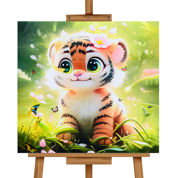 Мозаика алмазная MKA2020-87 "Тигруша" 20*20 см.