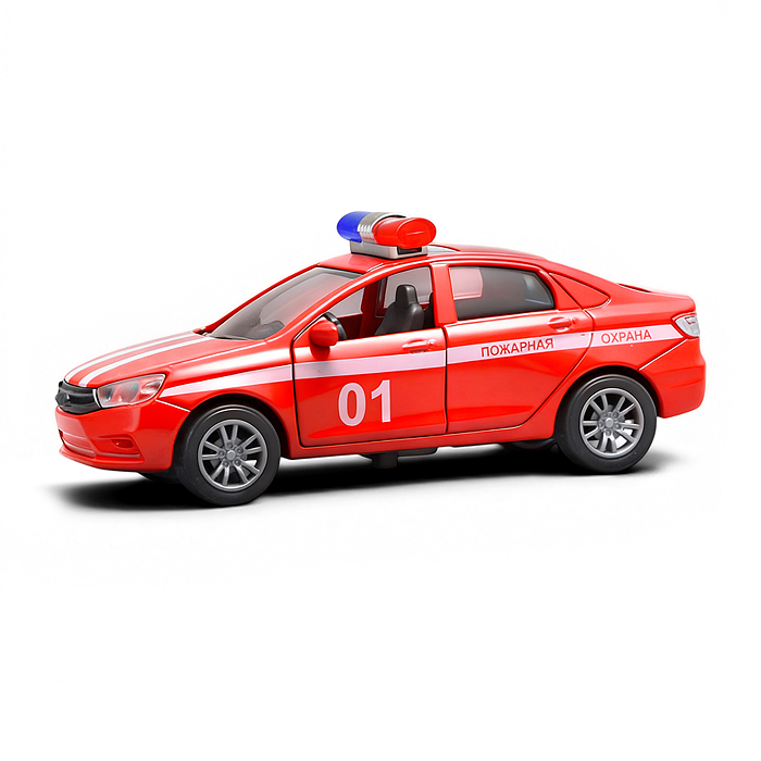 Фото к товару Красная инерционная машинка полицейская вид В die-cast, 1:32 Красная инерционная машинка полицейская вид В die-cast, 1:32