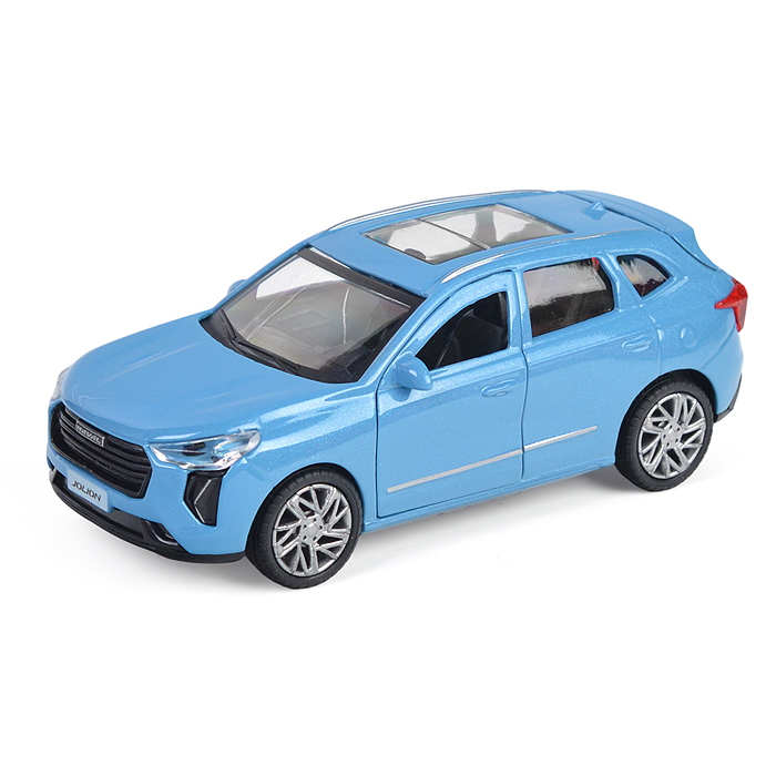 Машина металл Haval jolion 12 см, (двери, багаж, синий) в коробке