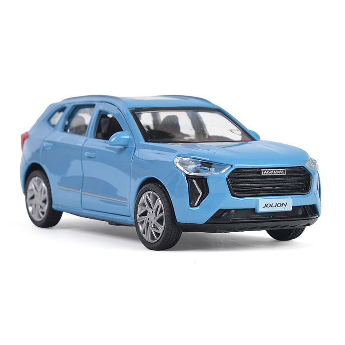 Машина металл Haval jolion 12 см, (двери, багаж, синий) в коробке