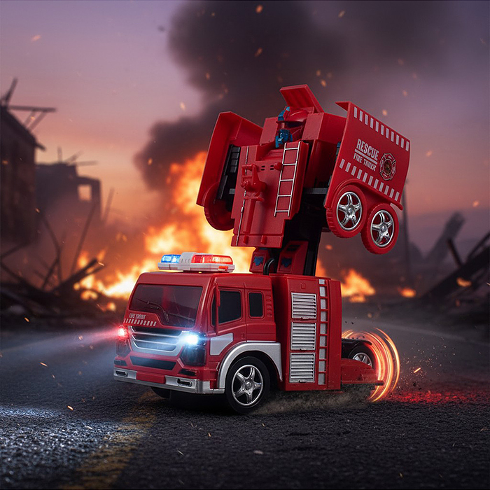 Машина 9915 "Пожарная служба 01" (свет,звук) в коробке