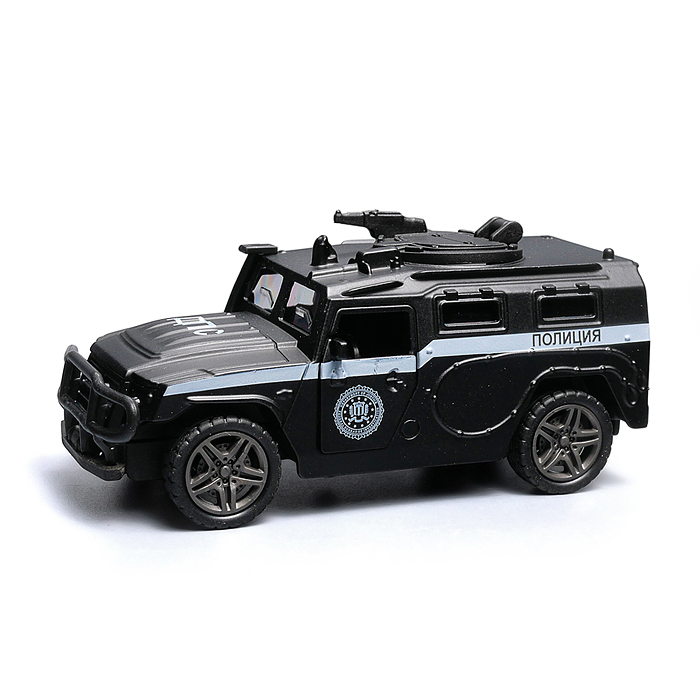 Чёрная инерционная машинка ДПС die-cast , 1:32