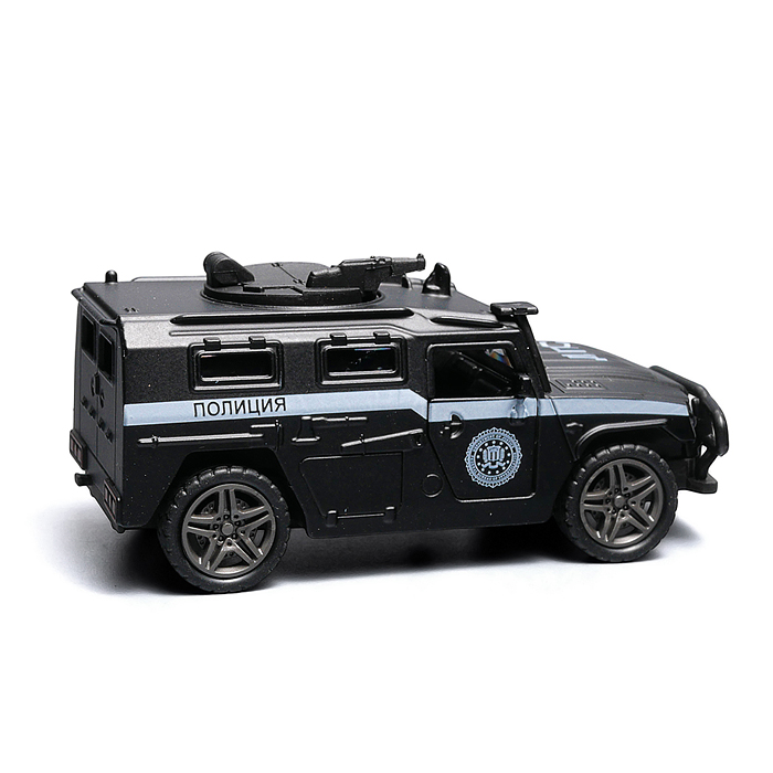 Чёрная инерционная машинка ДПС die-cast , 1:32