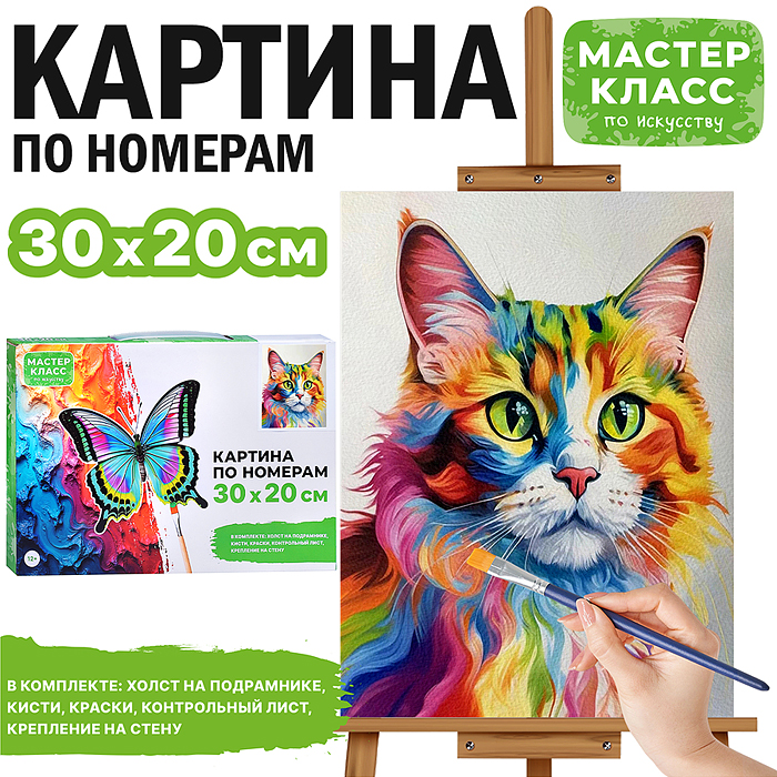 Картина по номерам MKR3020-37 "Необыкновенный взгляд" 30х20 см. 