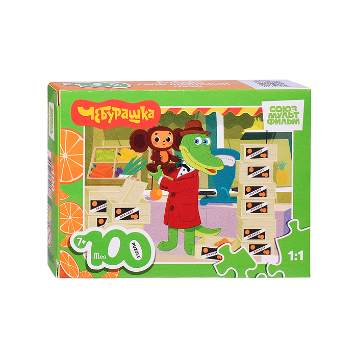 Пазл mini 100 "Чебурашка" Пазл mini 100 "Чебурашка"
